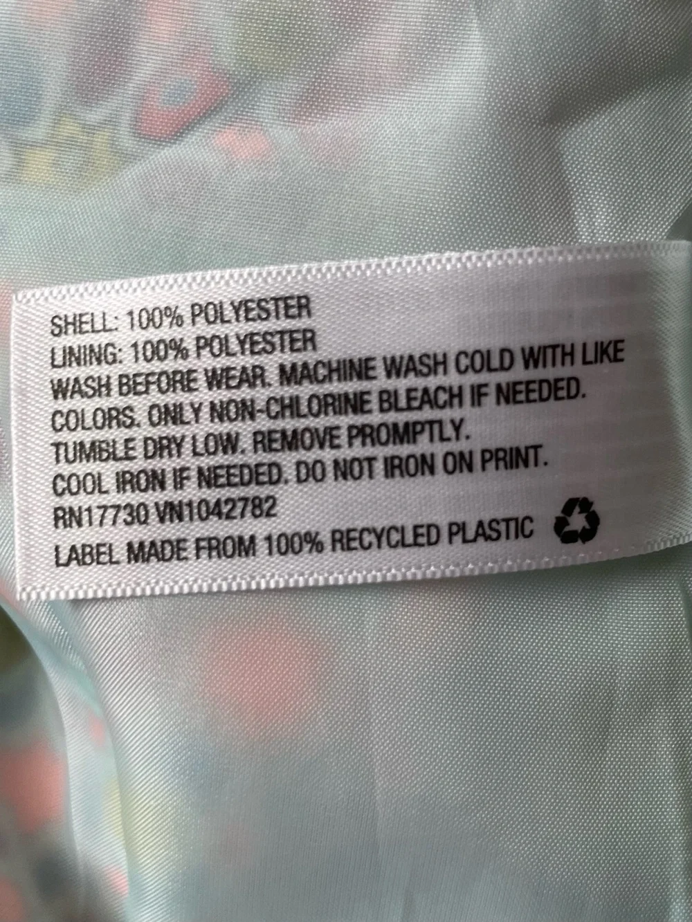OshKosh B'gosh Mint Tank with Pink and Multicolor Mosaic